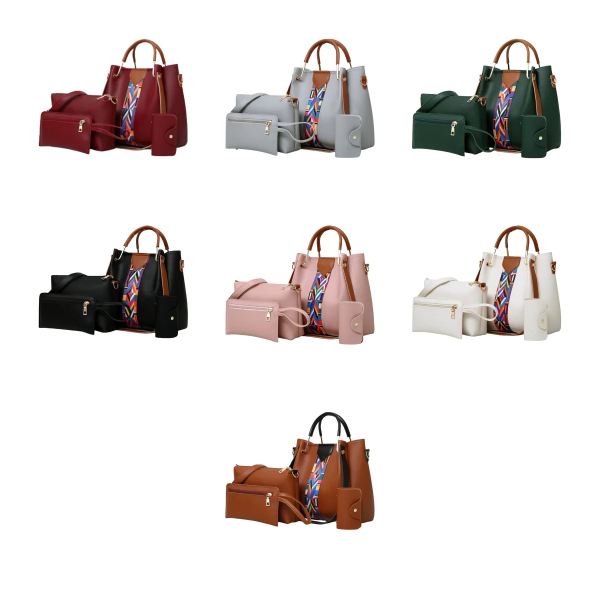 Four Piece Women Handbag Set