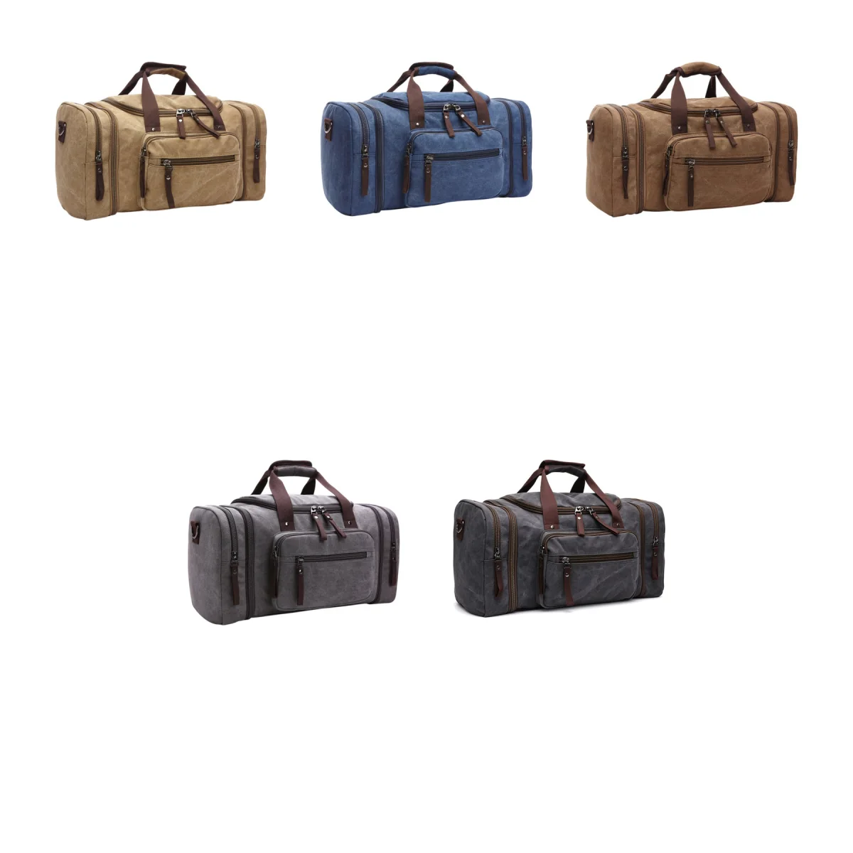 Canvas Trolley Sleeve Crossbody Bag
