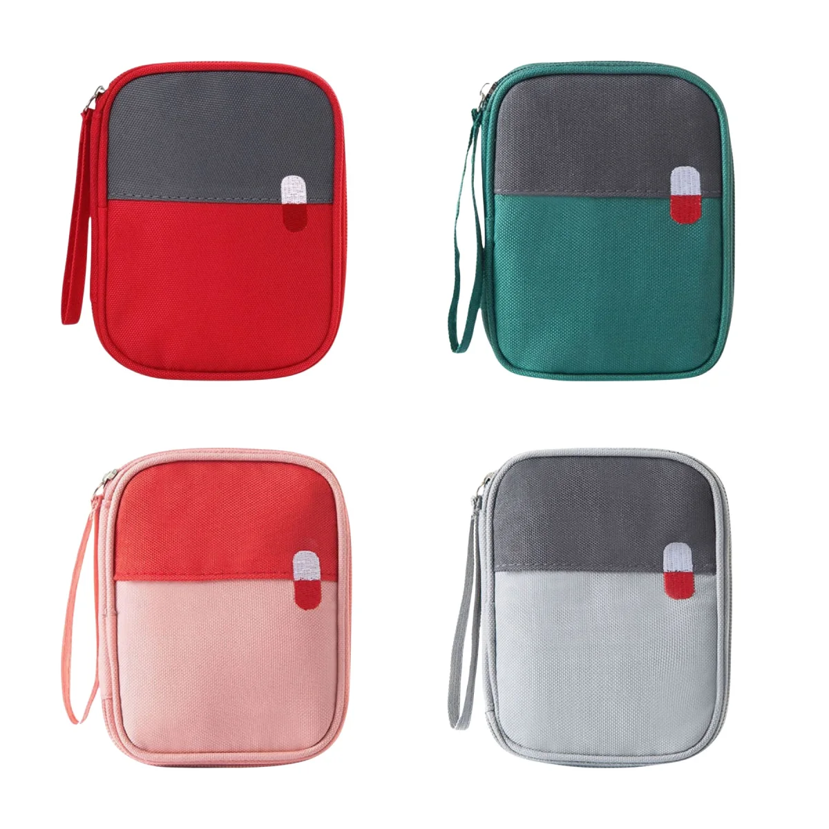 Compact Travel Medicine Organizer Pouch
