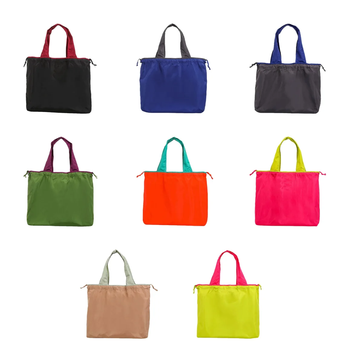 Drawstring Foldable Grocery Tote