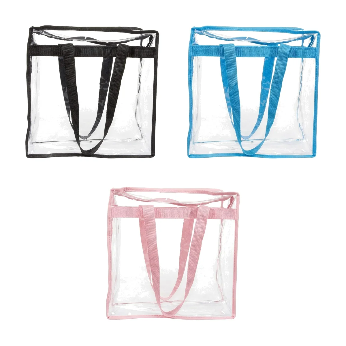 Zippered Clear PVC Stadium Tote