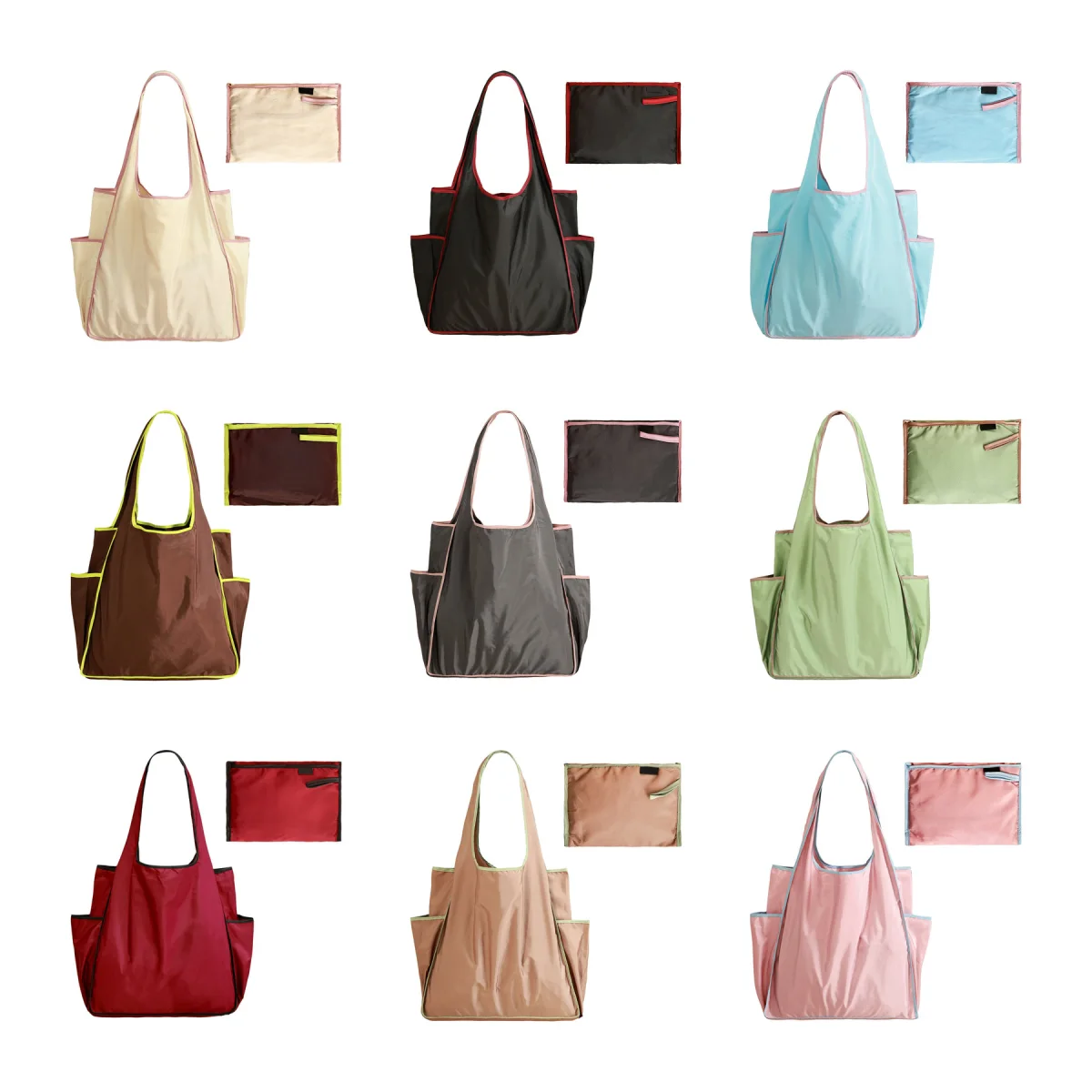 Cup-Holder Foldable Shopping Tote