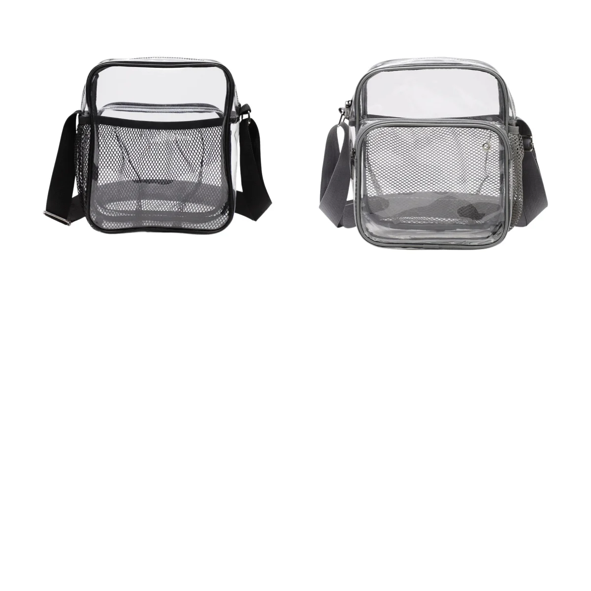 Full Clear Pvc Security Crossbody Bag