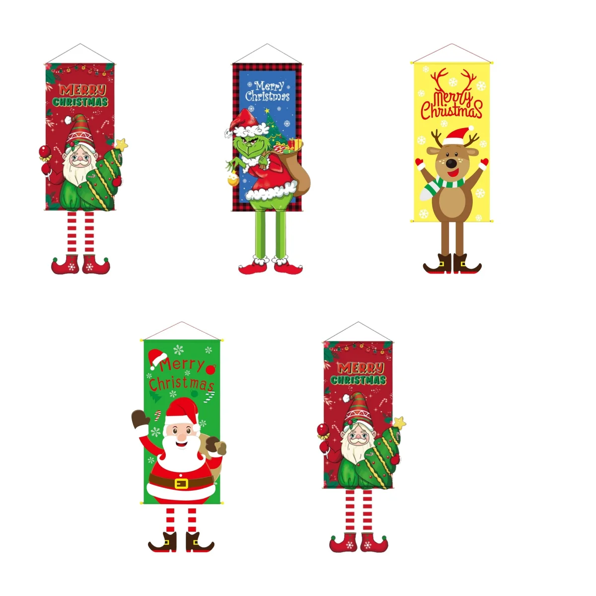 Festive Christmas Hanging Decor Banner