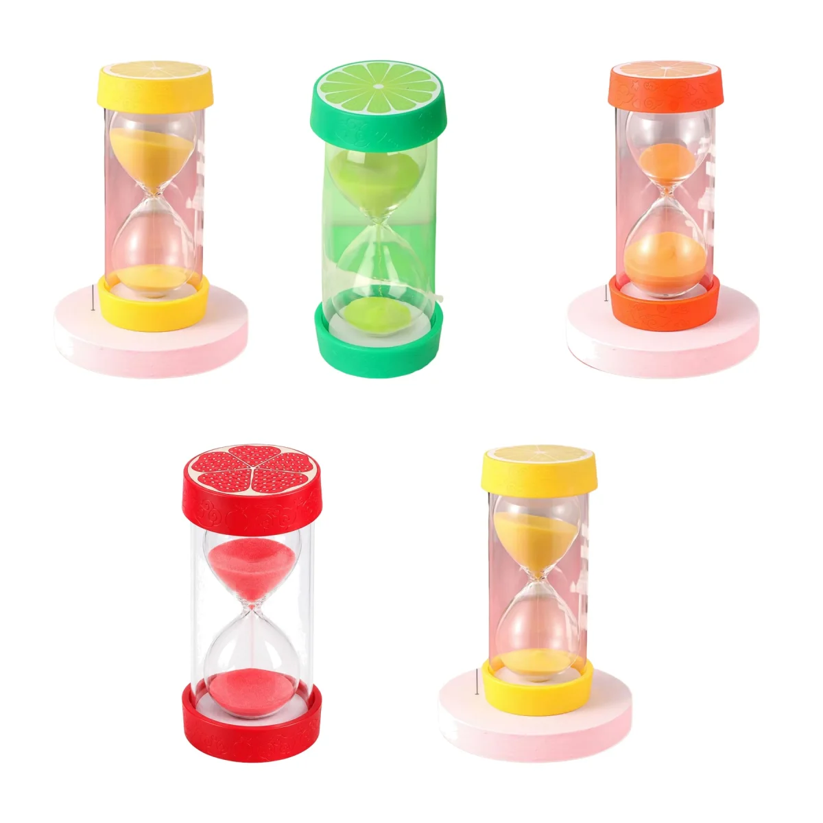 Fruit-Topped Hourglass Timer For Kids