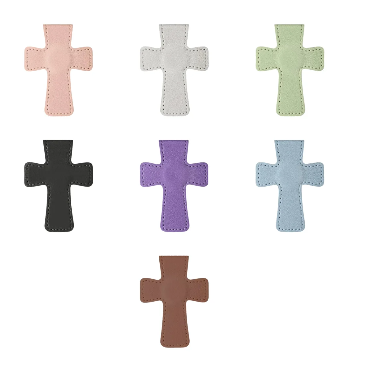 Magnetic PU Leather Bookmark Clip