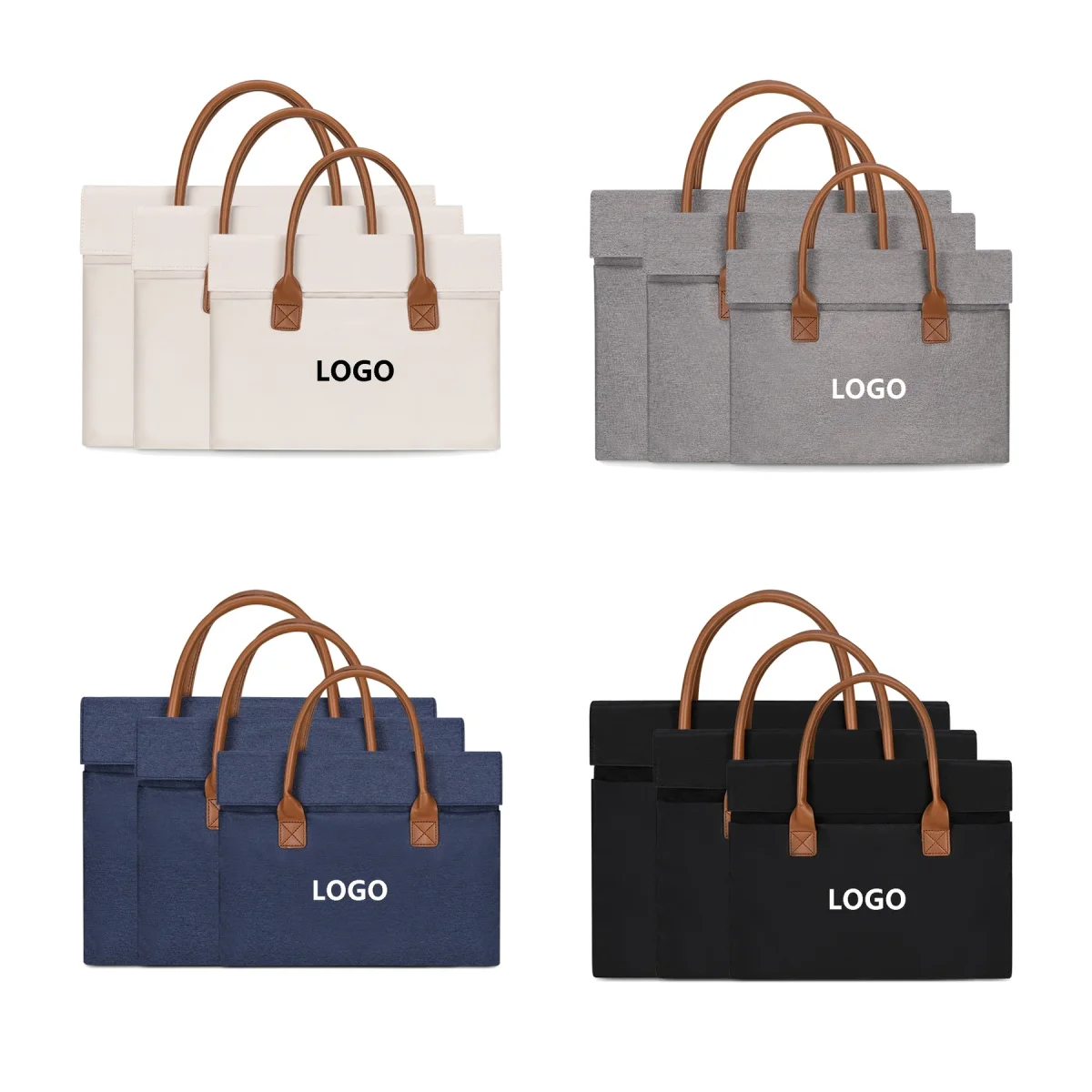 Oxford Fleece-Lined Laptop Sleeve