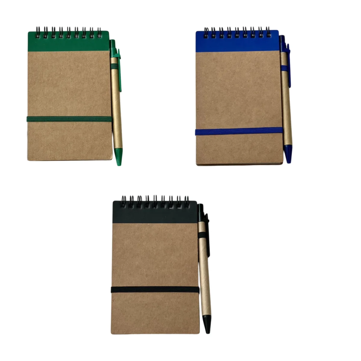 Retro Cowhide Coil Notebook With Pen