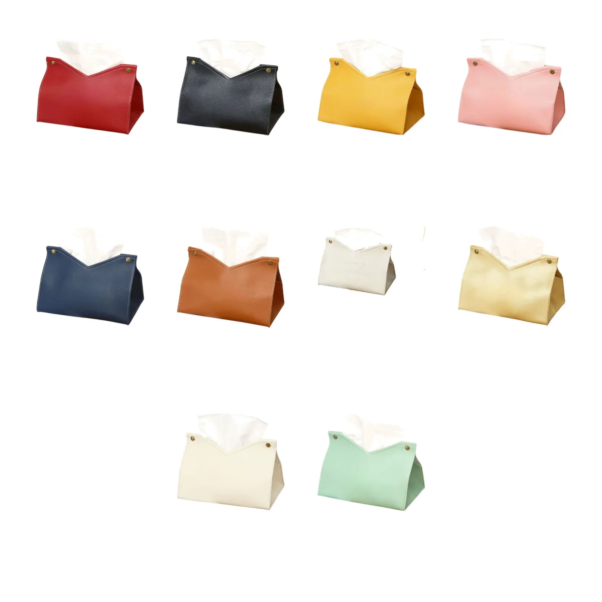 Luxury Leather Tissue Box Holder
