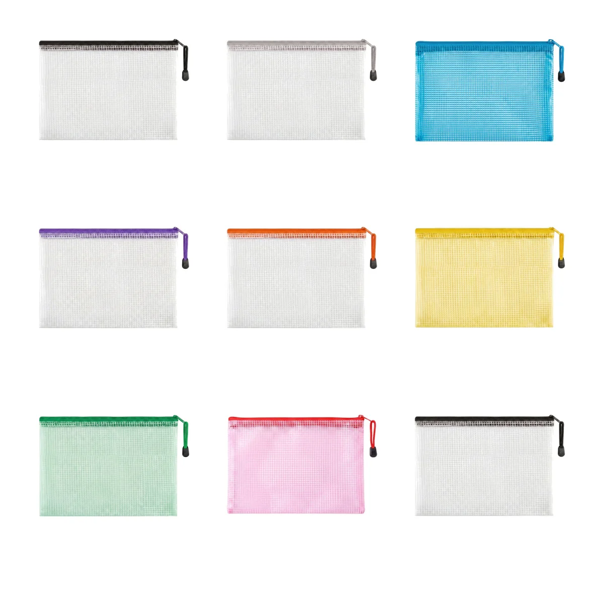 Clear Zipper File Bag