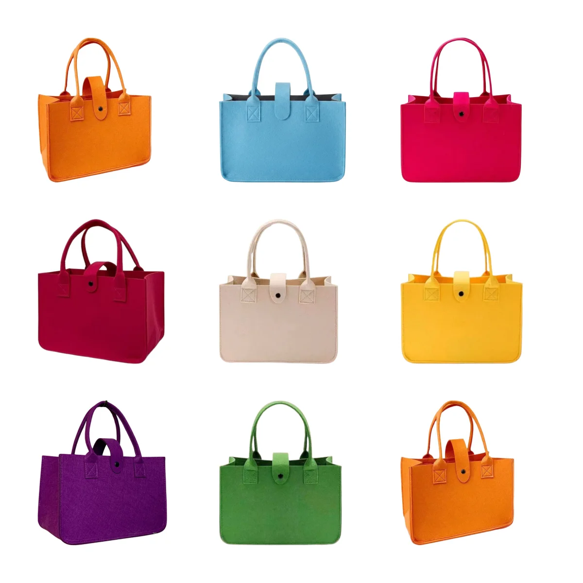 Reusable Felt Shoulder Tote