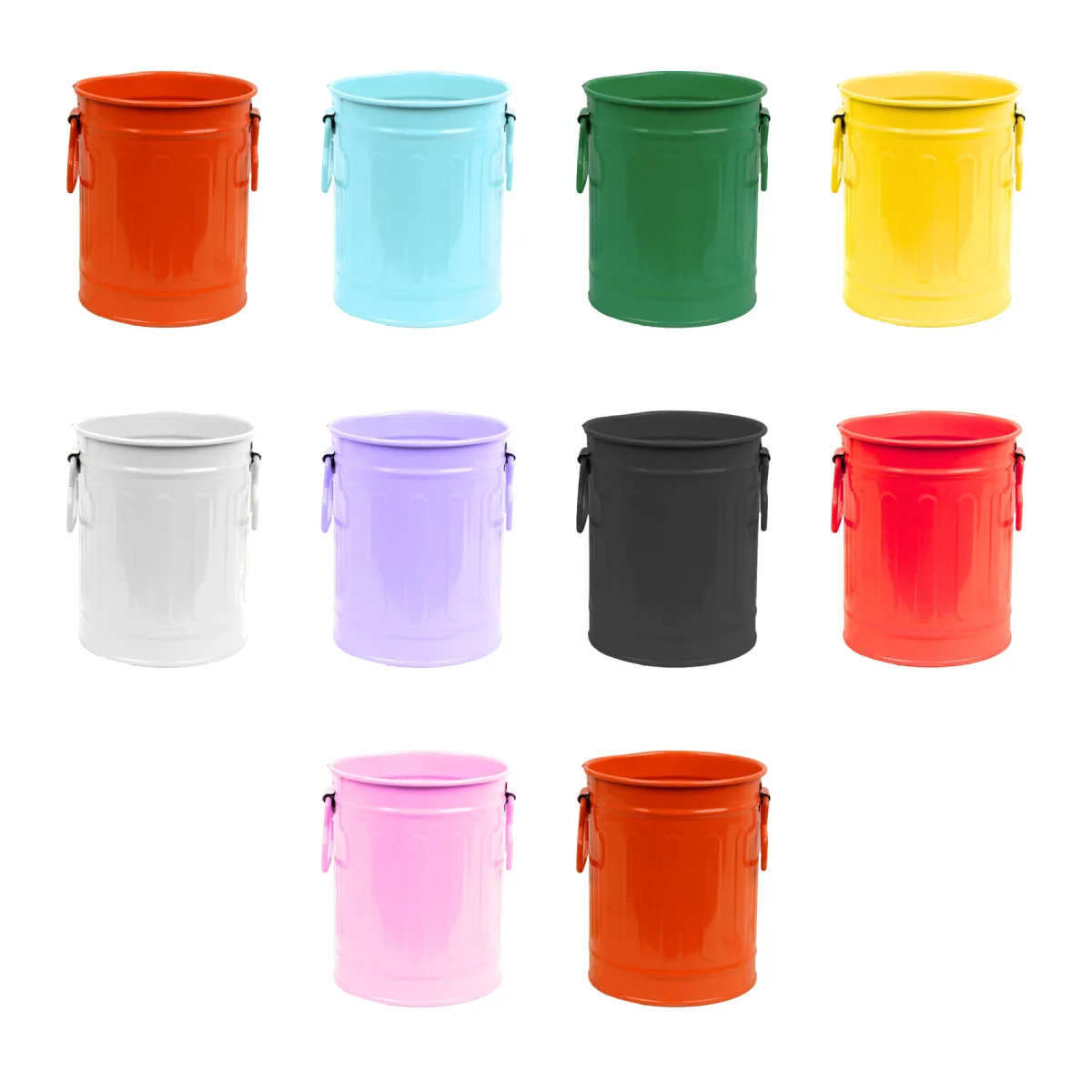 Cylindrical Iron Pen Storage Holder