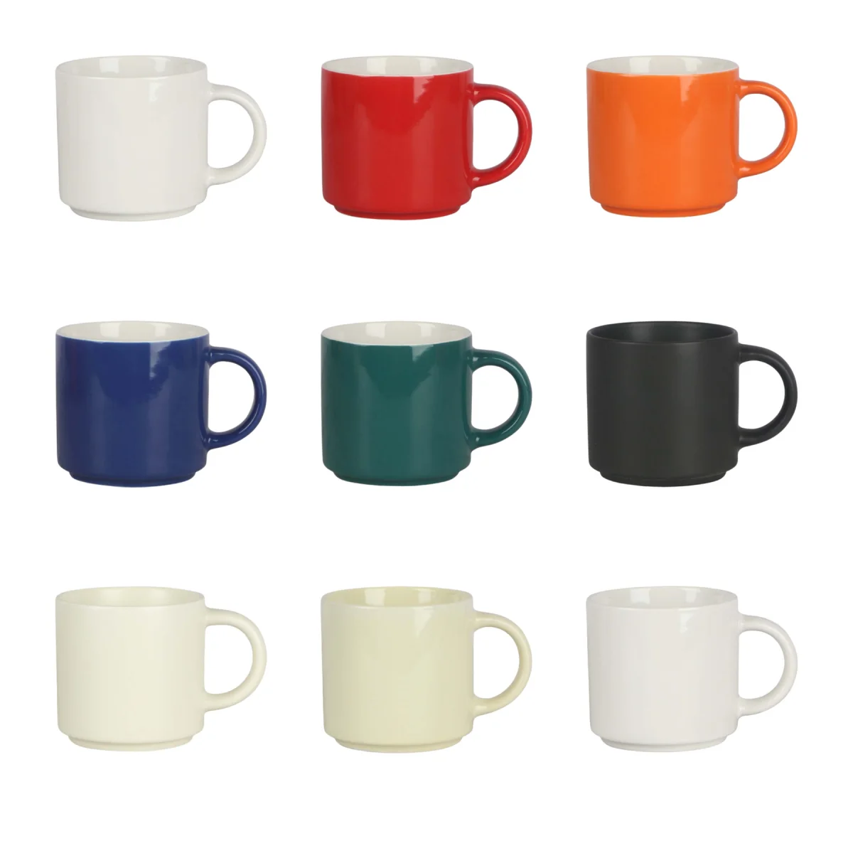 Matte Solid Color Ceramic Coffee Mug