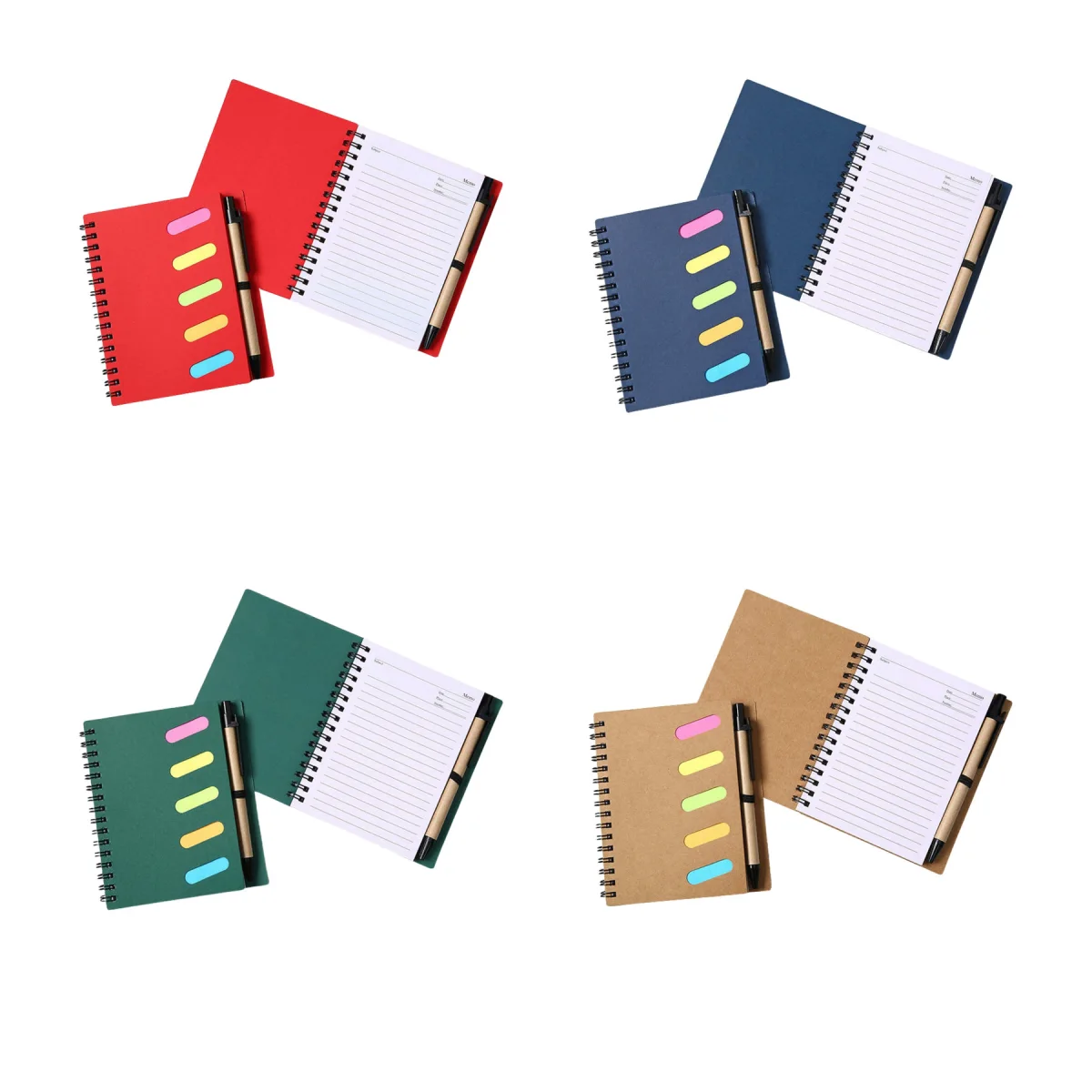 Business Kraft Paper Coil Notebook Set