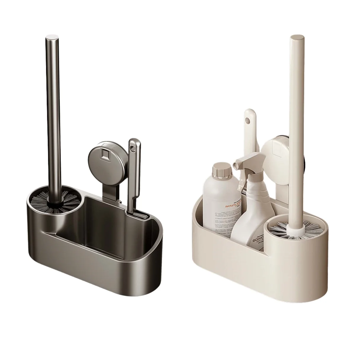 Suction Cup Wall-Mounted Toilet Brush