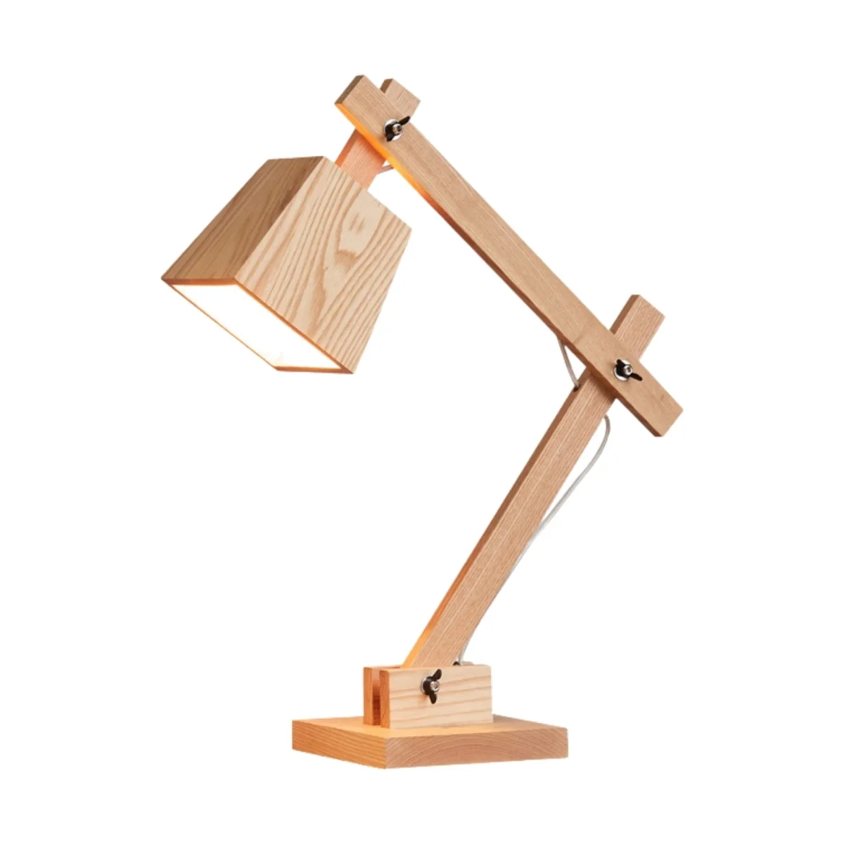 Wooden Table Office Desk Lamp