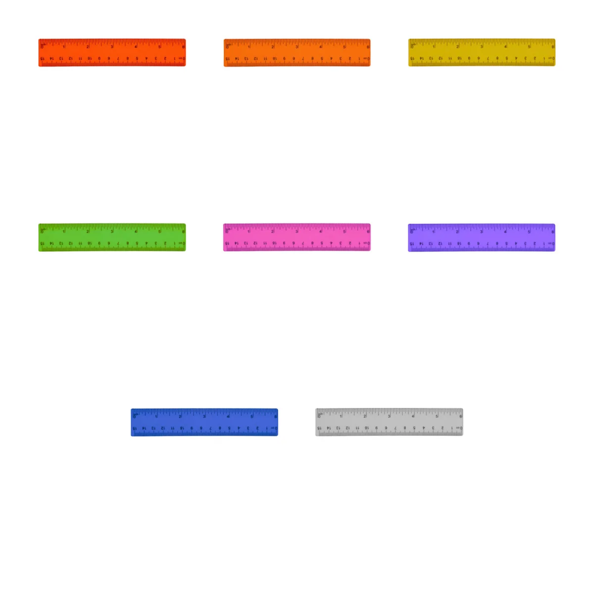 Student Colored Clear Ruler
