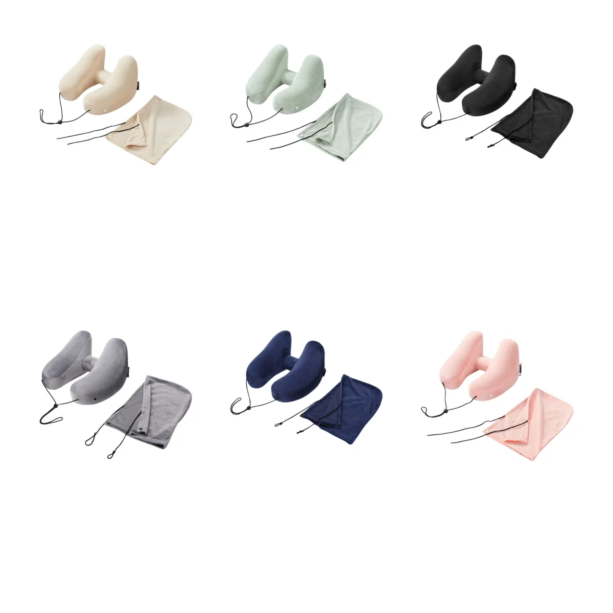 H Shaped Hooded Travel Pillow