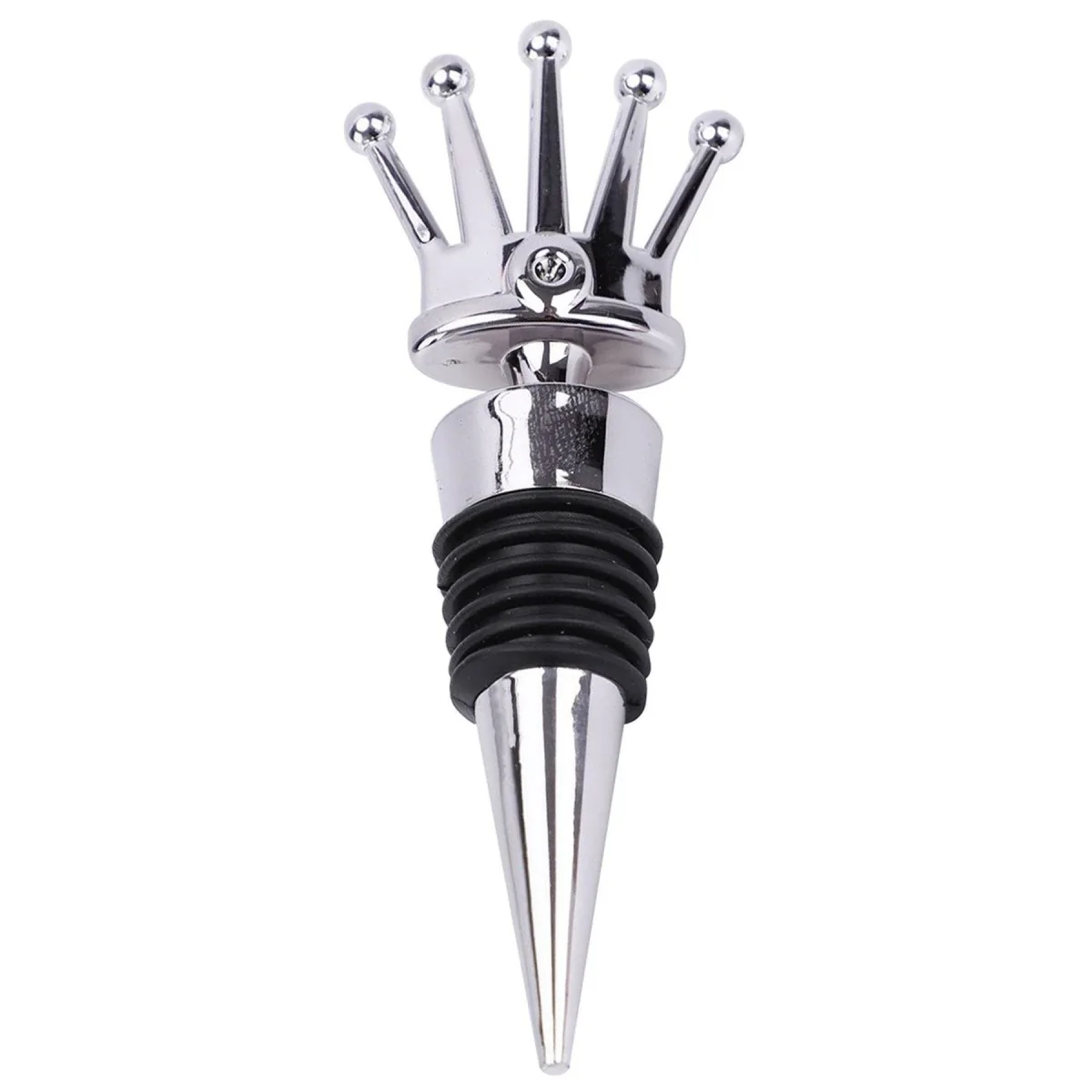 Luxury Silver Crown Wine Bottle Stopper