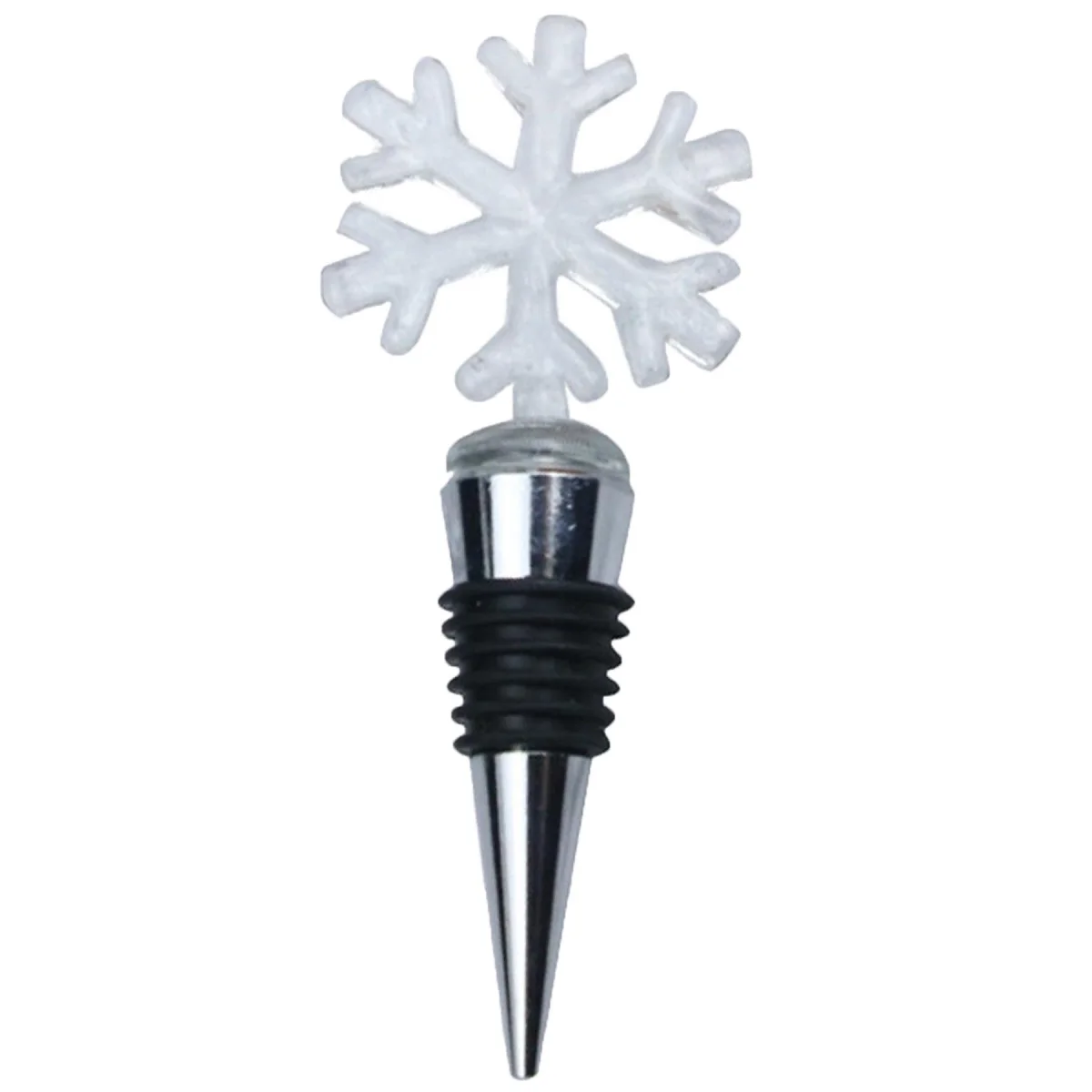 Frosted Snowflake Wine Bottle Stopper