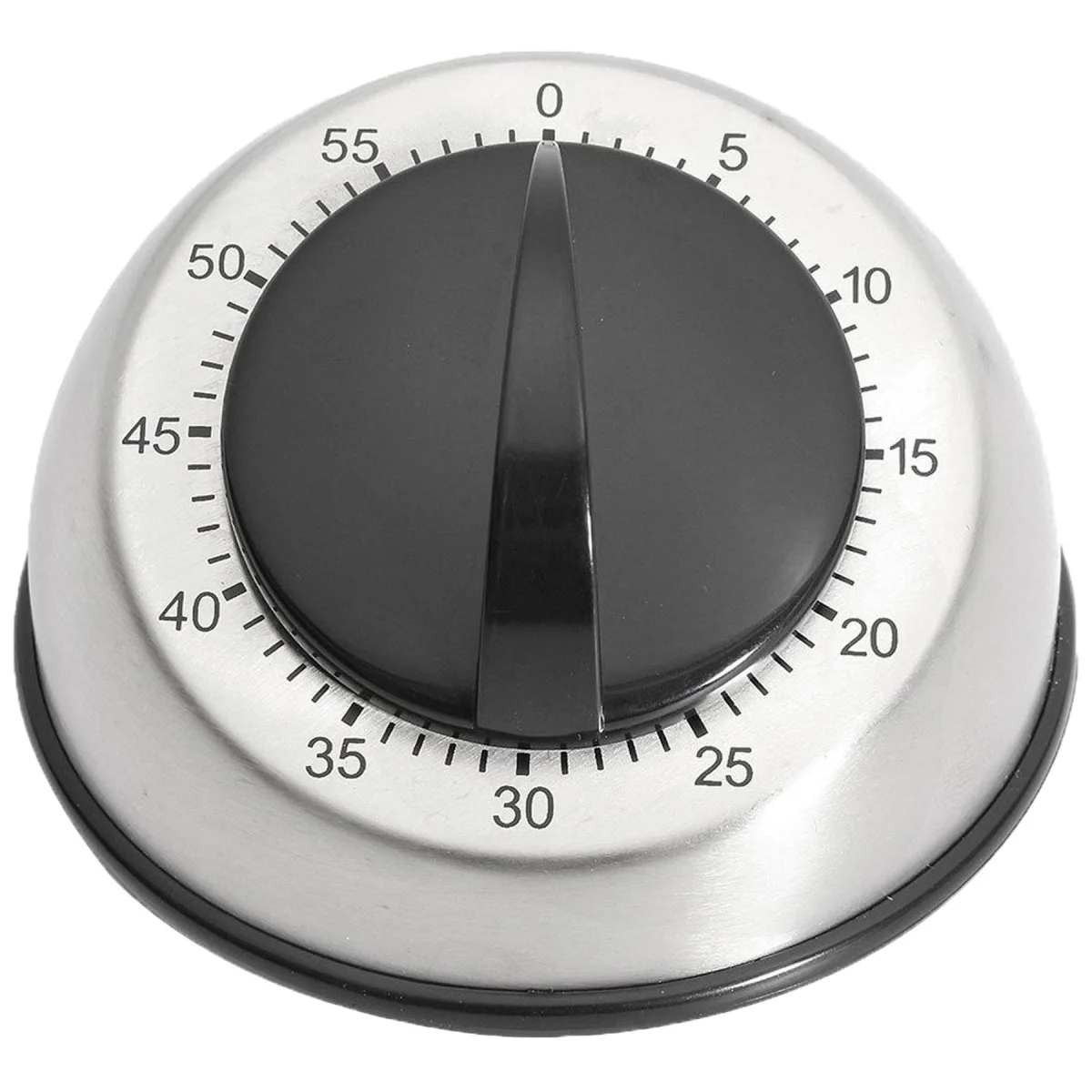 60-Minute Stainless Steel Mechanical Kitchen Timer