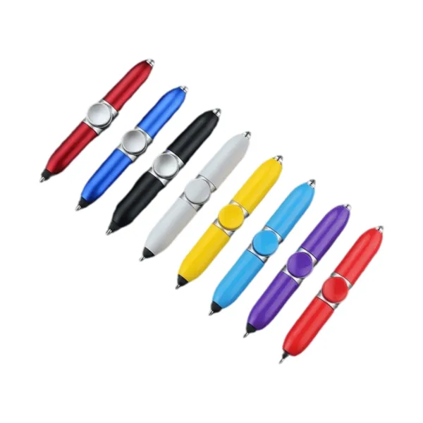 Compact LED Light-Up Spinner Pen