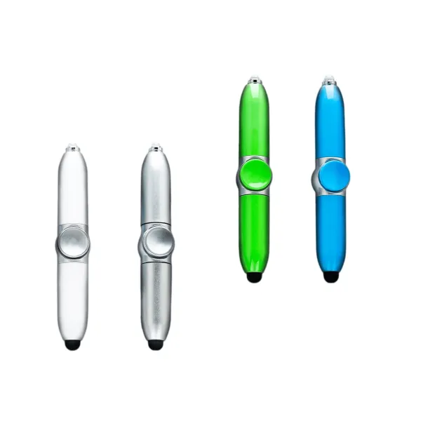 LED Spinning Stylus Ballpoint Pen