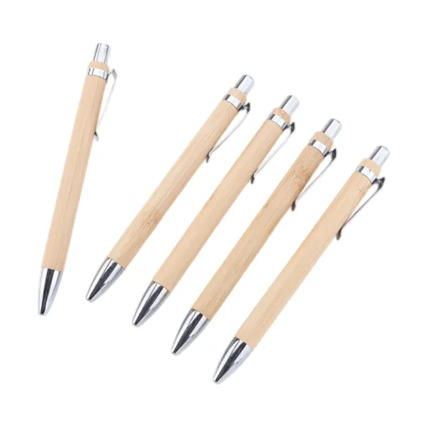 Custom Bamboo Twist Ballpoint Pen