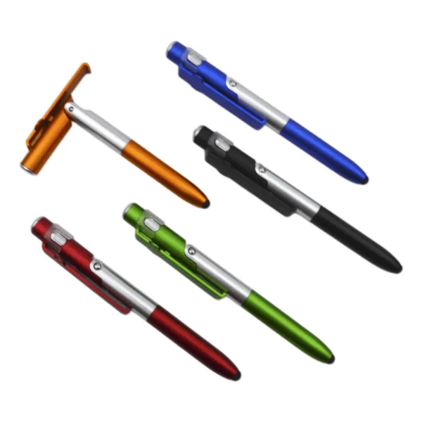 Multi-Function LED Stylus Phone-Stand Pen