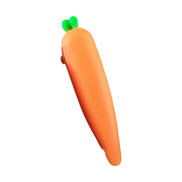 Silicone Carrot Pencil Case