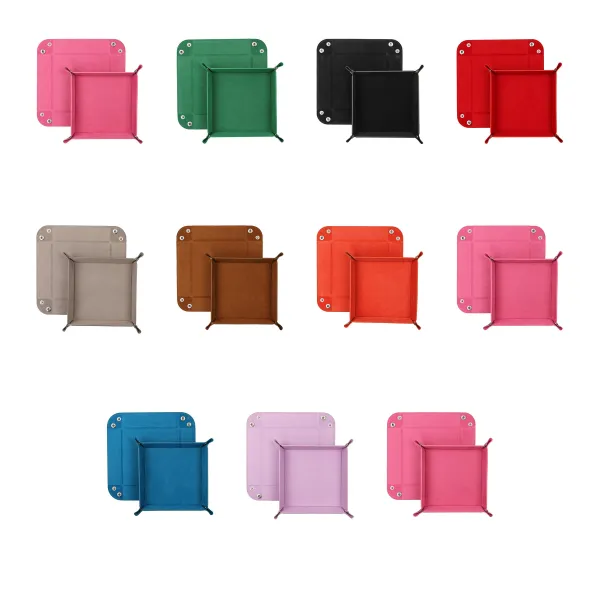 Foldable Velvet Dice Storage Tray