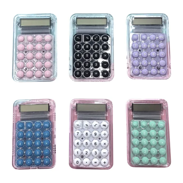 Clear Mini Student Calculator