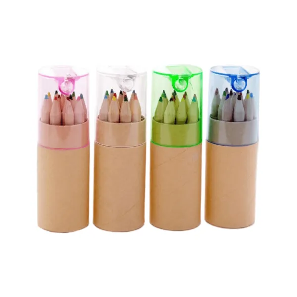 12-Piece Colored Pencil Set with Sharpener