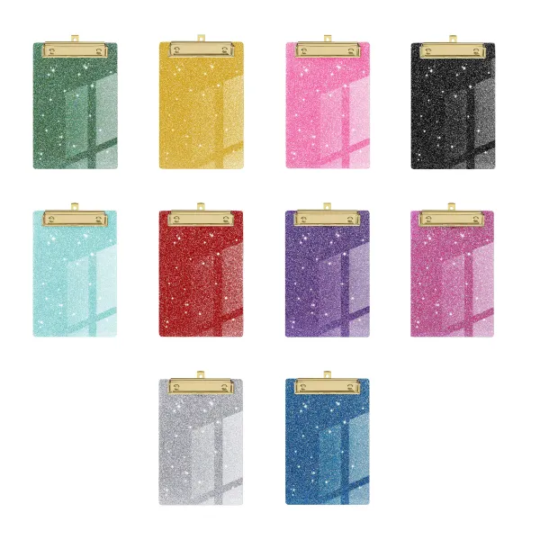 Sparkling Acrylic Writing Sheet Clip