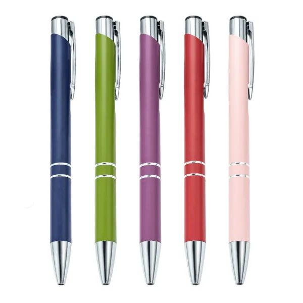 Chrome-Accent Soft-Grip Stylus Pen