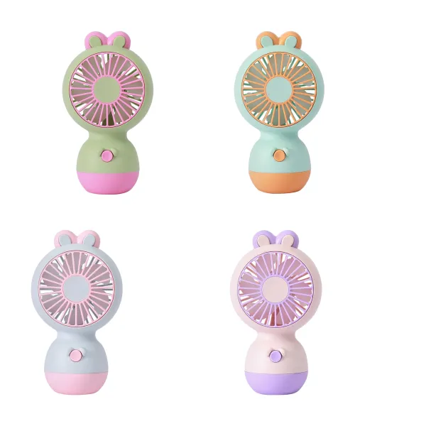 Cute Rabbit Macaroon Handheld Fan