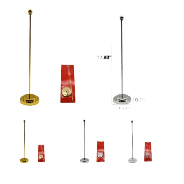 Metal Desktop Table Flag With Pole
