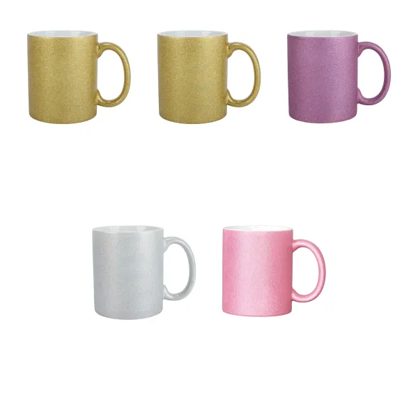 Office Ceramic Glitter Cup