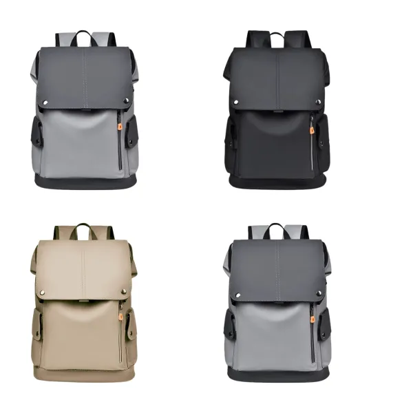 Functional Pu Leather Backpack