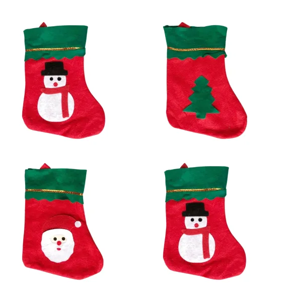 Snowflake Tree Christmas Hanging Socks