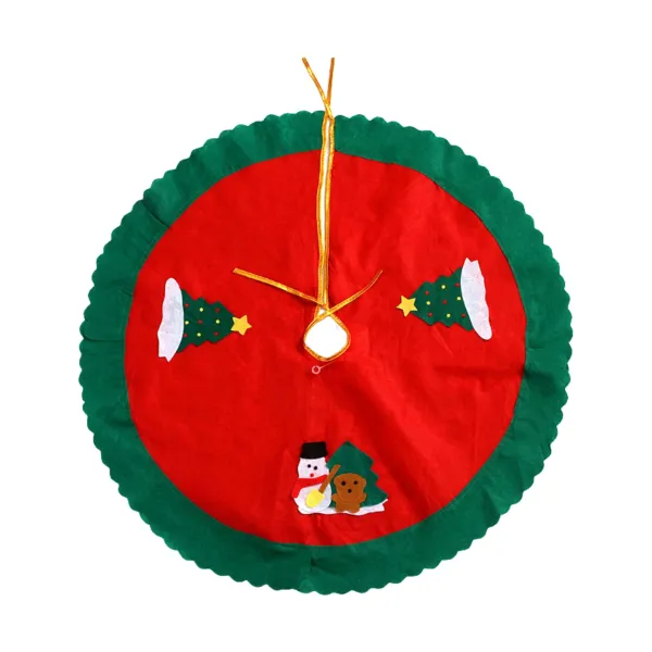Green Edge Snowman Tree Dress