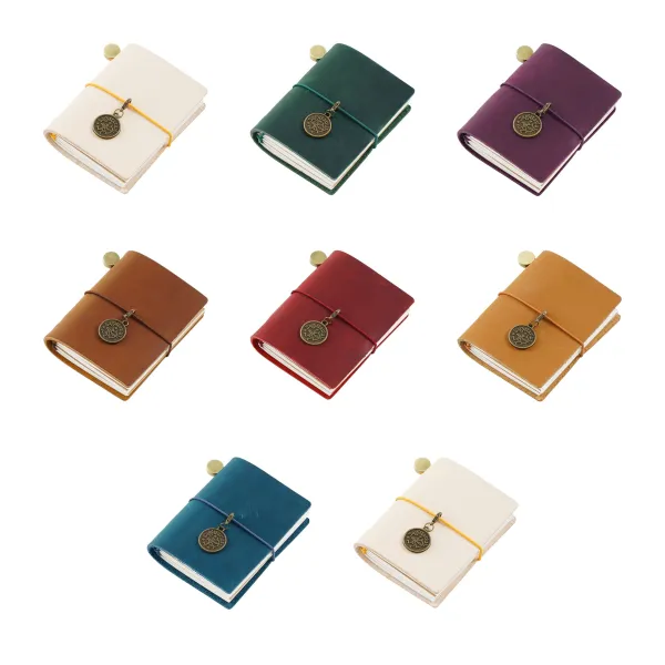 Compact Cowhide Pocket Notepad