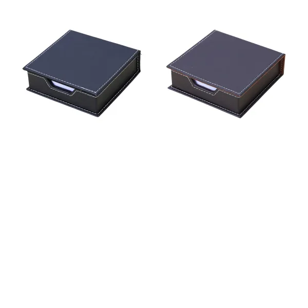 Leather Desktop Note Box
