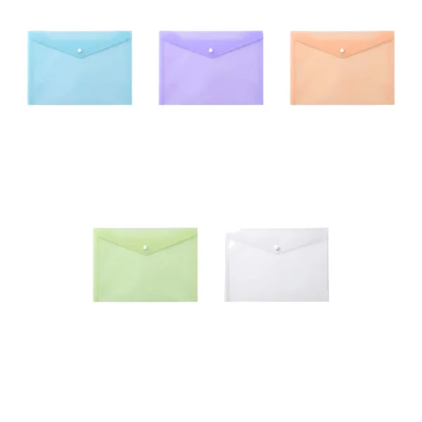 Clear Water-Resistant Snap Document Folder