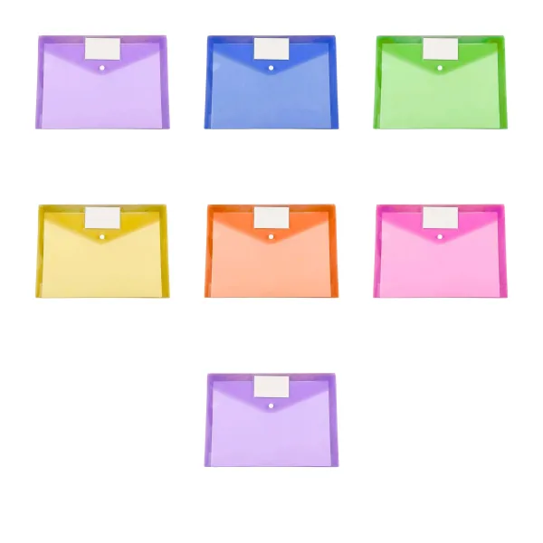Candy Clear Snap Document Folder