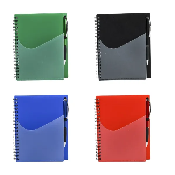 Multi-Color Coil Pocket Notebook