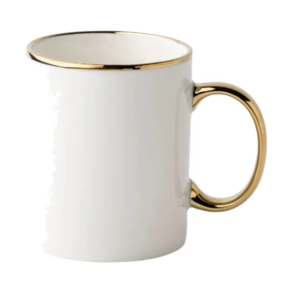 Gold Rim Ceramic Mug
