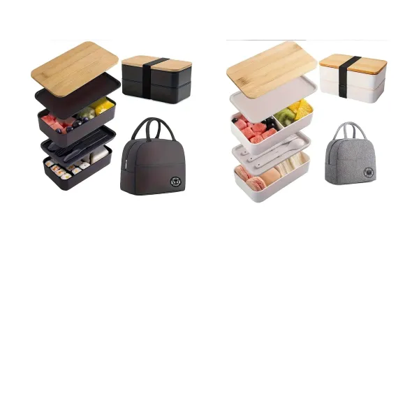 Divided Bento Lunch Box With Bag