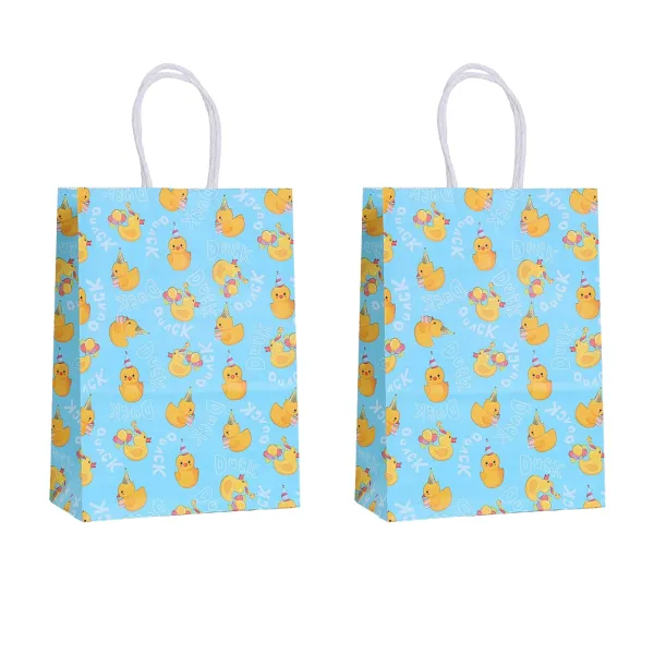 Cartoon Little Yellow Duck Kraft Paper Bag
