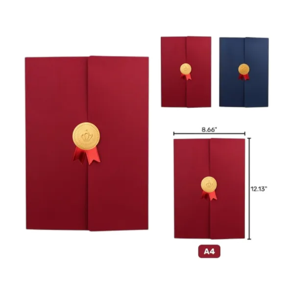 Elegant Paper Honor Certificate Cover